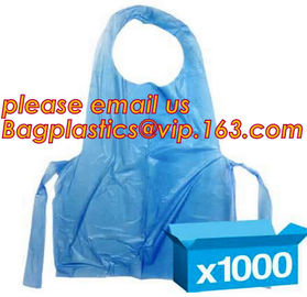 Aseptic Blue Plastic Disposable Apron for Doctor Checking,Disposable aprons PE medical doctor apron,PE Apron For Doctor supplier