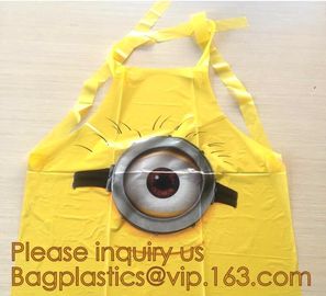 Recyclable Material Heat Seal Beedo Printed Plastic Party Apron Bag,eco-friendly cooking apron adult waterproof oilproof supplier