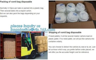 disposable portable medical emesis bags,Disposal waterproof airsickness plastic vomit emesis bag,Pack of 50 Emesis Bag, supplier