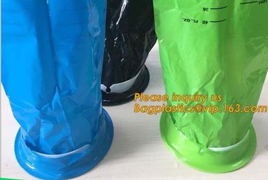 emesis vomit bag disposable,Used for hospita/ travel /airplane/ disposable blue plastic vomit bag with ring Medical Emes supplier