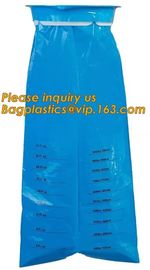 emesis vomit bag disposable,Used for hospita/ travel /airplane/ disposable blue plastic vomit bag with ring Medical Emes supplier