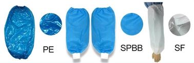 sleeve covers of non-woven,cpe and PE,sizes are customized,transparent Waterproof PE sleeve cover,Surgical PE Oversleeve supplier