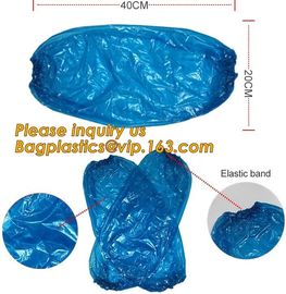 sleeve covers of non-woven,cpe and PE,sizes are customized,transparent Waterproof PE sleeve cover,Surgical PE Oversleeve supplier