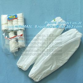 Polyethylene Disposable Sleeve Cover with Elastic Ends 18&amp;quot; Length White,PE Plastic Sleeve Cover bagplastics bagease supplier