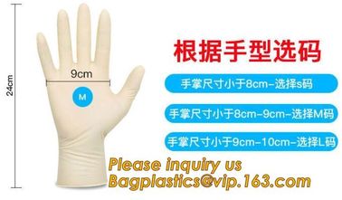 Natural Disposable Powdered Free Custom Medical Examination Latex Gloves,Powder-free non-sterile 100% natural rubber lat supplier