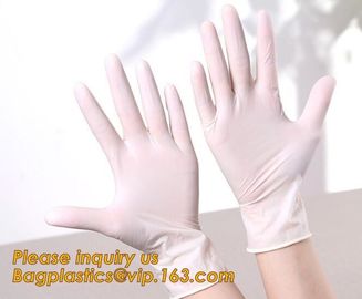 Natural Disposable Powdered Free Custom Medical Examination Latex Gloves,Powder-free non-sterile 100% natural rubber lat supplier