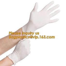 Natural Disposable Powdered Free Custom Medical Examination Latex Gloves,Powder-free non-sterile 100% natural rubber lat supplier