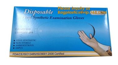 disposable examination vinyl pvc gloves,Non-powder PVC disposable gloves plastic white gloves,vinyl / pvc gloves BAGEASE supplier