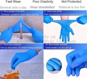 Factory wholesale price nitrile disposable gloves for medical examination use,OEM non-sterilization powder free disposab supplier