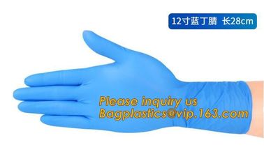 Medical Disposable Nitrile Coated Hand Gloves,Industrial Garden Working Resistant Disposable Nitrile Black Gloves BAGEAS supplier