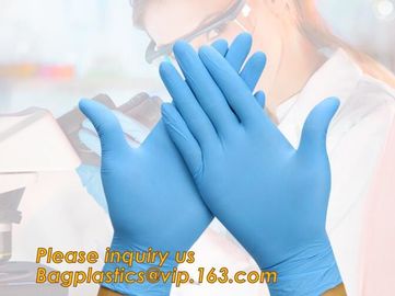 Medical Disposable Nitrile Coated Hand Gloves,Industrial Garden Working Resistant Disposable Nitrile Black Gloves BAGEAS supplier