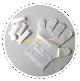 biodegradable compostable disposable plastic pe food handlng gloves, pac,iDisposable Transparent HDPE PE Plastic Gloves supplier