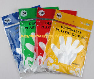 biodegradable compostable Disposable gardening pe glove heat resistant food grade gloves,PE or poly gloves with embossed supplier