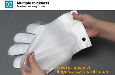 Disposable PE elbow length gauntlets gloves,disposable plastic PE glove with high quality for medical glove bagplastics supplier