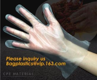 Disposable Plastic Polythene PE Gloves Cleaning Prepare Food,STERILE TWO FINGER GLOVES IN POLYETHYLENE, small packing PE supplier