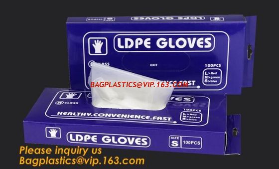 kitchen cooking barbecue plastic gloves pe disposable gloves waterproof,polyethylene plastic disposable gloves for food supplier