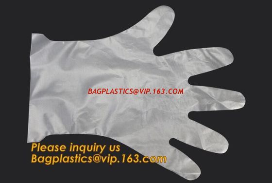 kitchen cooking barbecue plastic gloves pe disposable gloves waterproof,polyethylene plastic disposable gloves for food supplier