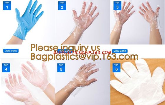 Biodegradable Pe Plastic Disposable Clean Gloves,Wholesale sanitary recyclable pe plastic hand gloves for cleaning BAGEA supplier