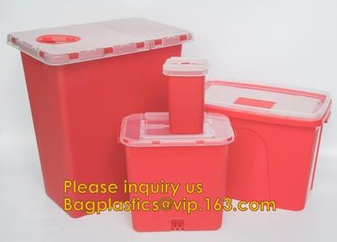 Medical disposable sharp container,Best Selling 30 Liter Disposable Un3291 Square Sharps Container Medical Disposal Shar supplier