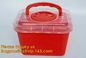Medical disposable sharp container,Best Selling 30 Liter Disposable Un3291 Square Sharps Container Medical Disposal Shar supplier