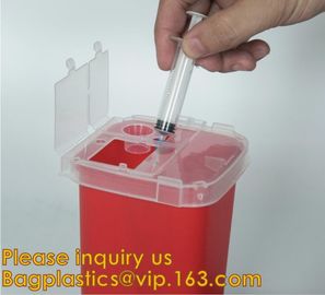 Medical disposable sharp container,Best Selling 30 Liter Disposable Un3291 Square Sharps Container Medical Disposal Shar supplier