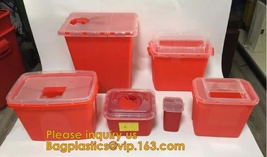 Medical disposable sharp container,Best Selling 30 Liter Disposable Un3291 Square Sharps Container Medical Disposal Shar supplier