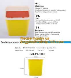 Plastic Hospital Medical Disposal Waste Sharp Container,plastic round sharps disposal container with lid BAGEASE PACKA supplier