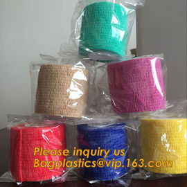 Medical Sport wrap vet elastic Cohesive Bandage,Nonwoven Printed Horse Pet Care Sports Self Adhesive Colored Vet Wrap El supplier