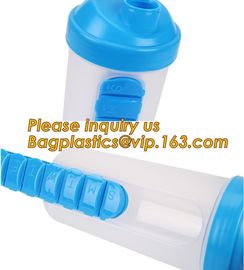 Travel Water bottle, Pill reminder modern pill box white oem, funny pill box with timer alarm decorate, water bottle box supplier