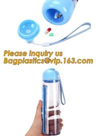 Travel Water bottle, Pill reminder modern pill box white oem, funny pill box with timer alarm decorate, water bottle box supplier