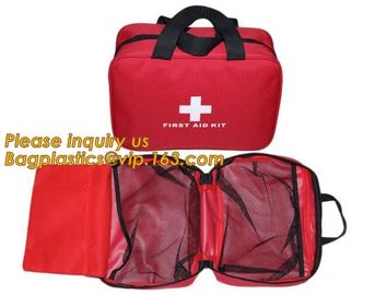 Red pu leather waterproof mini eva first aid kit case,first aid box plastic case carrying case,Medical Multi-functional supplier