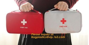 earthquake survival kit personal outdoor safety emergency car first aid bag,First Aid backpack Plastic Hard Red Case 211 supplier