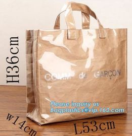 Tyvek and Kraft paper tote bag for shopping,durable fashion tyvek bag,Top Selling Products Dupont Paper Tote Tyvek Bags supplier