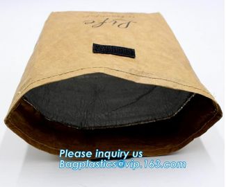 Resistant waterproof paper bag, paper shoulder bag, clutch bag, Tyvek Eco-friendly tote bag, waterproof folding shopping supplier