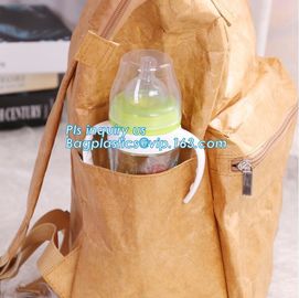 Waterproof Tyvek coated shopping folding bag, OEM eco-friendly tear-proof tyvek paper lunch bag, Tyvek Backpack Bag supplier