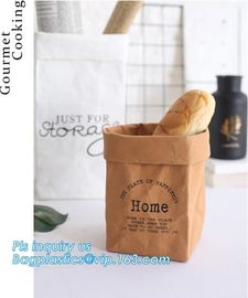 handmade eco-friendly tyvek lunch bag food bread storage bag, Custom logo printed waterproof tyvek dupont paper storage supplier