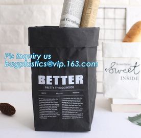 Latest Eco-friendly dupont paper bag kraft paper storage bag washable tyvek bag, Tyvek fabric lunch bag for food bagease supplier