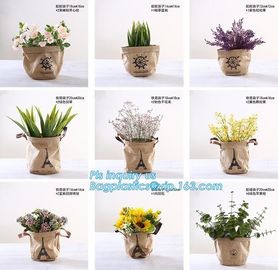 colorful gold TYVEK washable paper garden pots flower pot storage bag,Washable Kraft Paper planter ,kraft paper planter supplier