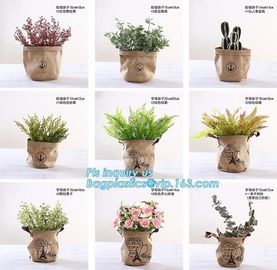 colorful gold TYVEK washable paper garden pots flower pot storage bag,Washable Kraft Paper planter ,kraft paper planter supplier