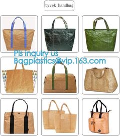 Fashion bag washable paper tote bag, standard size tote bag,washable kraft paper tote bag, washable kraft paper handbag supplier