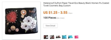 Cheap Lightweight Cheap Brown Custom Made Print Logo Water-proof Tyvek Paper Tote Shopping Bageco reusable promotion gif supplier