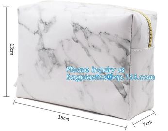 Custom Tyvek Paper Zipper Cosmetic Makeup Bag With Leather Handle,untearable tyvek zipper cosmetic bag,Environmentally f supplier