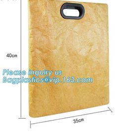 Waterproof reusable brown paper collapsible shopping bags custom logo printed Tyvek bags,Eco friendly waterproof tyvek p supplier