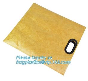 Waterproof reusable brown paper collapsible shopping bags custom logo printed Tyvek bags,Eco friendly waterproof tyvek p supplier