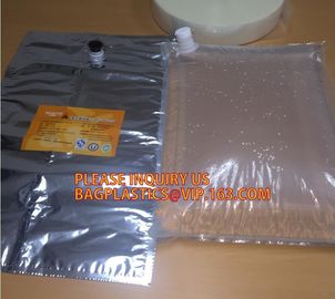 Laminated aluminum bib wine bag in a box 20l liquid packaging wholesale,bag in box factory plastic tap bag in box BAGEAS supplier