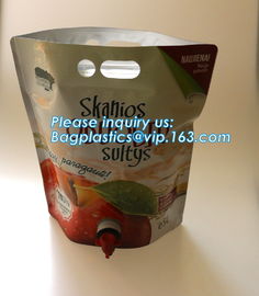 Wine Pouch Liquid Pack Bag, Drink Packaging Pouch With Spout, 3L 5L 10L 22L Plastic Aluminum Foil Wine Bag supplier