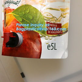 Wine Pouch Liquid Pack Bag, Drink Packaging Pouch With Spout, 3L 5L 10L 22L Plastic Aluminum Foil Wine Bag supplier