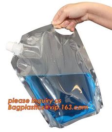 Squeeze refillable plastic packaging spout bag for Chemical industry bag,Chemical Pesticide Plastic Foldable Spray Bottl supplier