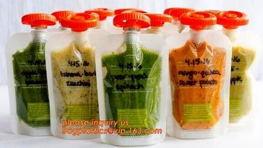 Luxury OEM Design ECO Recyclable BABY FOOD STORAGE Spout Pouch Bag Beverage Water Juice Drink,matte lipstick packaging supplier