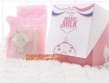 top quality micron nylon filter mesh nut milk Double zipper bpa free food grade liquid plastic breast milk storage bags, supplier